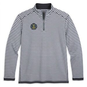 Disney Cruise Line Striped long Sleeve Nautical 1/4 Zip Sweatshirt XL